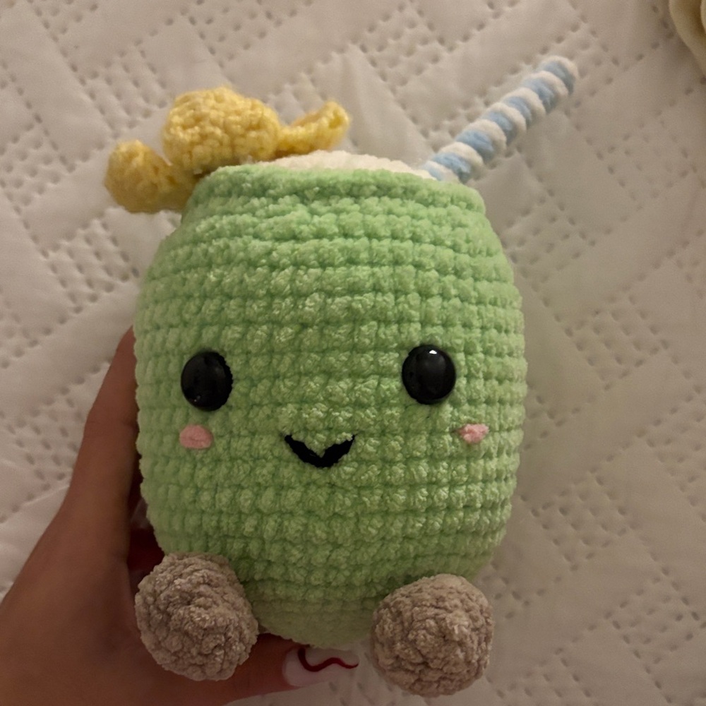 Jellycat crochet coconut green